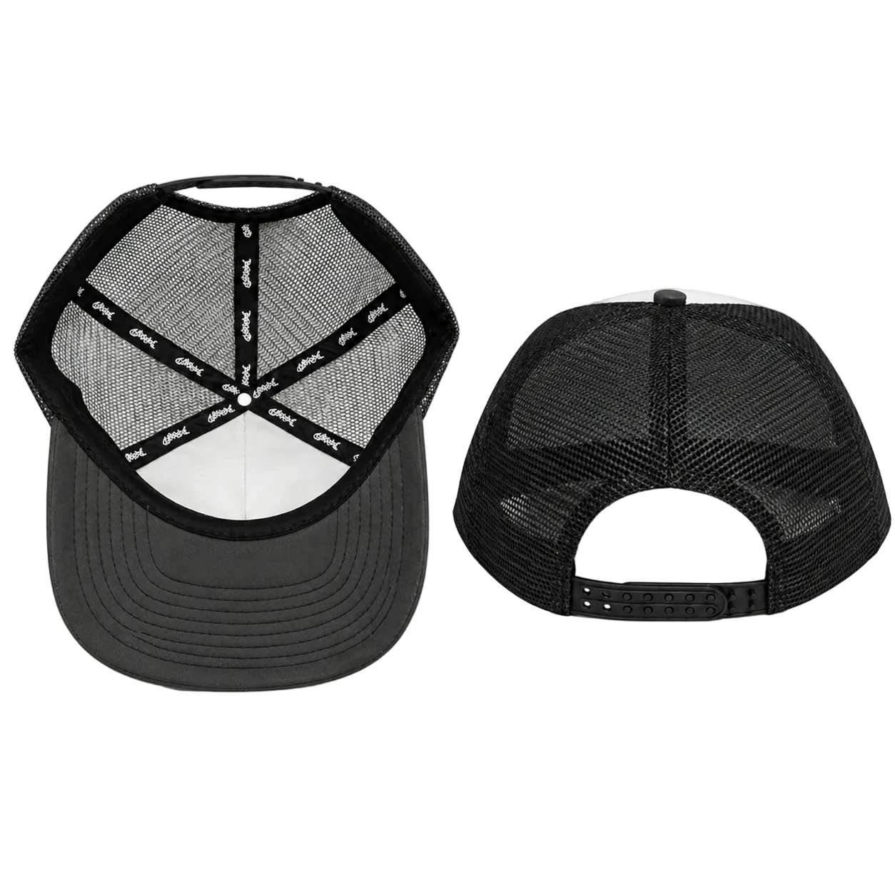 TRUCKER CAP BLACK/WHITE