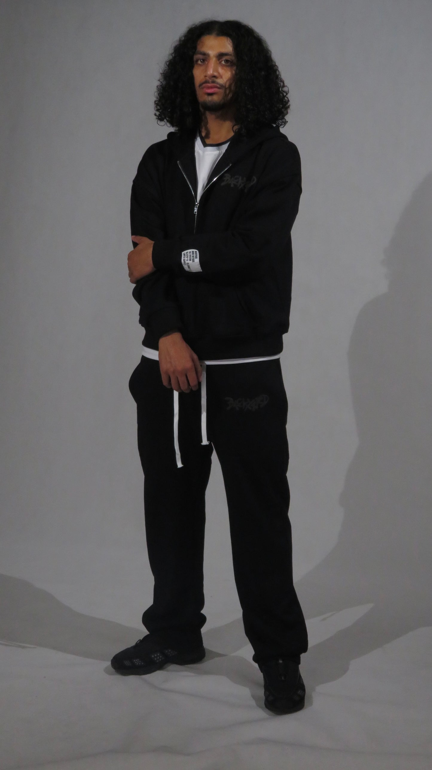 BLACK ON BLACK SWEATPANTS