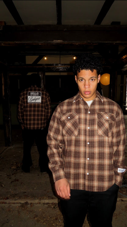 FLANNEL SHIRT BROWN