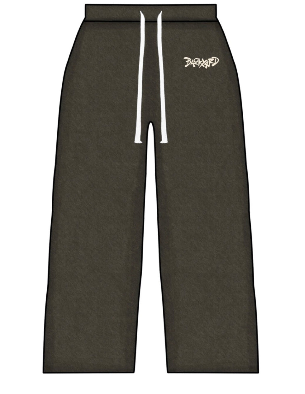 BROWN DISTRESSED SWEATPANTS