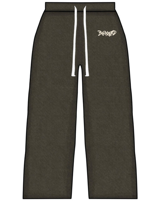 BROWN DISTRESSED SWEATPANTS