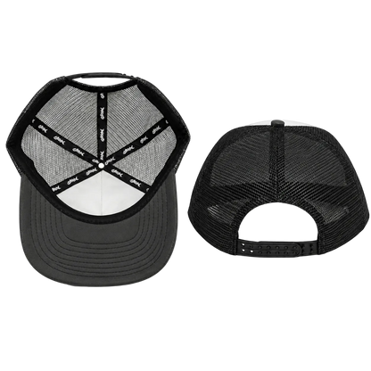 TRUCKER CAP BLACK/WHITE